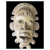 African tribal-style wood mask