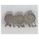 1937 Mexican coins brooch