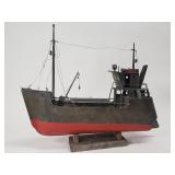 Vintage handmade tin boat by Jagk Smit