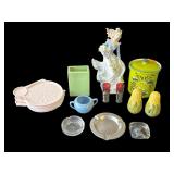 Lot of vintage glass & ceramic items