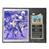 Ben Davidson autographed display plaque