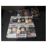 Collection of action figures, Funko Pops, "Star