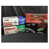 4 die cast NASCAR racecar models