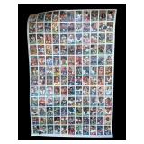 1988 Topps uncut football card sheet