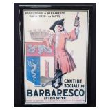 vintage Barbaresco wine advertisement print