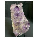 Large amethyst quartz specimen