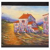 Signed oil painting on board