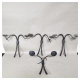 wrought-iron candle sconces