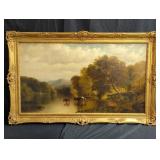 Signed Henry W. Whiting (1841-1905) oil on canvas
