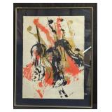 Pencil signed Arman serigraph "Homage to Vivaldi"