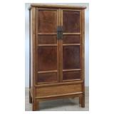 Chinese Ming-style burl wood cabinet