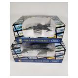 Pair of Franklin Mint armor collection die cast