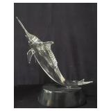 Signed and dated 1988 marlin hand blown art g