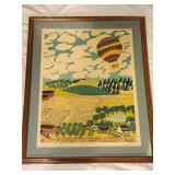 Vintage folk art "Spring" by Mike Falco print