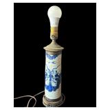 Vintage Asian brass lamp