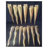 Collection of brass ornate