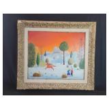 Vintage Lorenzo Prato oil on board.