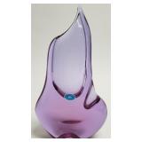 Miroslav Klinger Bohemian art glass vase made in