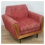 Adrian Persall-style Mid-century upholstered arm