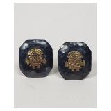 Vintage sterling silver and 10K gold Peruvian