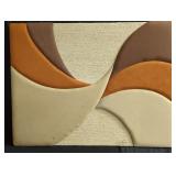 Signed Susan Cathey abstract textured wall art