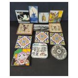 Collection of vintage tiles