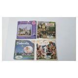 Lot of 4 assorted Disney view masters