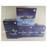 Collection of combat aircraft models