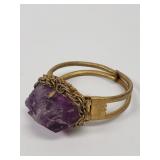 Vintage Miriam Haskell gold-tone and natural