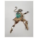 Vintage Marcel Boucher sterling silver with gold