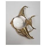 Vintage signed Cathe gold-tone "Jelly Belly"