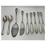 Set of antique French 800 silver hallmarked
