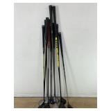 Group of golf clubs