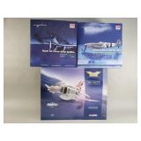 Collection of die-cast model airplanes
