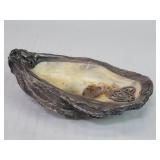 Sterling silver oyster shell trinket dish