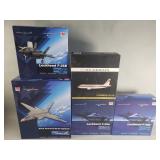 Collection of combat airplane models