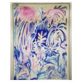 Jim Thorell abstract-style mixed media on canvas