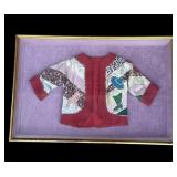 Vintage framed Upcycled patchwork quilt jacket