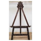 Vintage carved walnut easel
