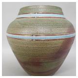 Signed hand crated ceramic vase