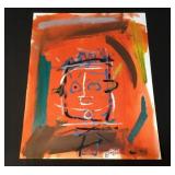 Oil painting on paper