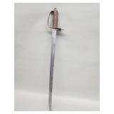 Vintage Indian brass and wood handle sword with