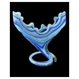 Vintage hand blown art glass vase