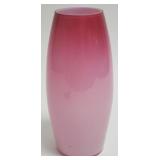 Cased glass vase