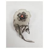 Vinatge Carl Art sterling silver, frosted glass