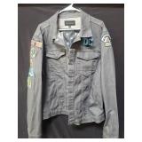 Calvin Klein jeans denim jacket with DC patches