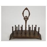 Vintage brass letter holder