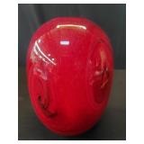 Hand blown studio art glass vase