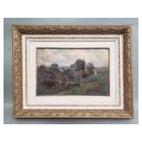 Antique framed oil on canvas