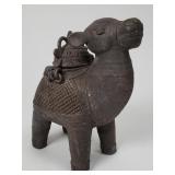 Vintage brass camel incense burner